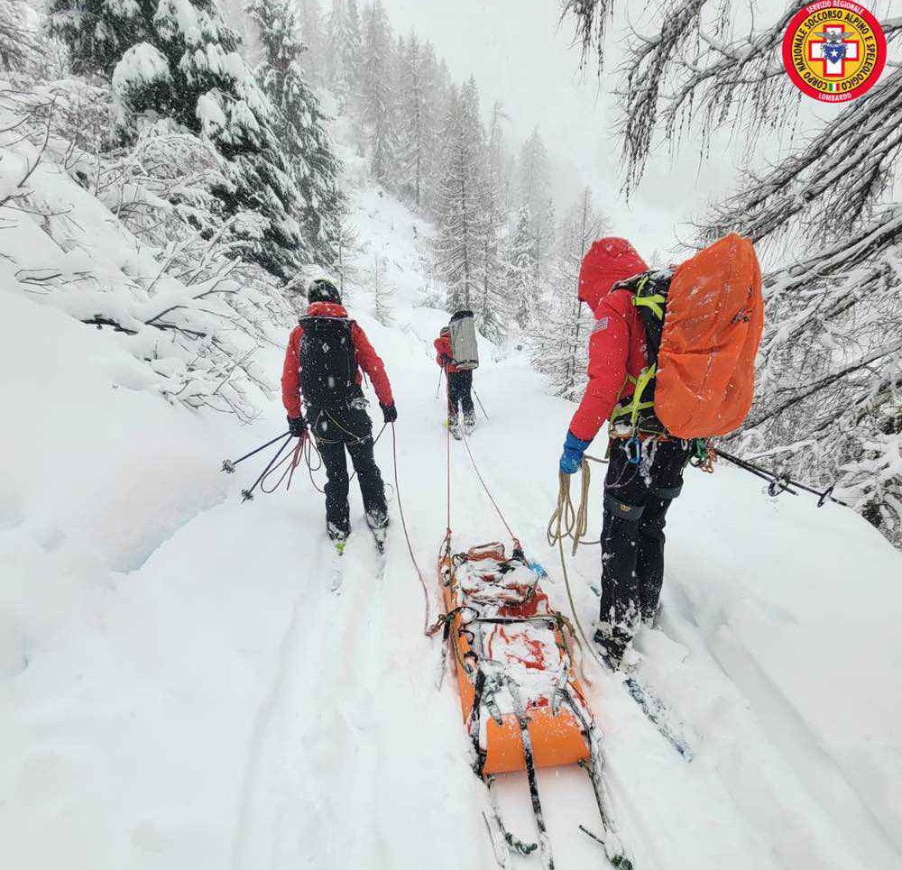Valanga in Val Viola investe turista tedesco, è grave