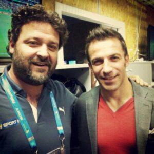 Scipioni con Alessandro Del Piero ai Mondiali 2014 in Brasile
