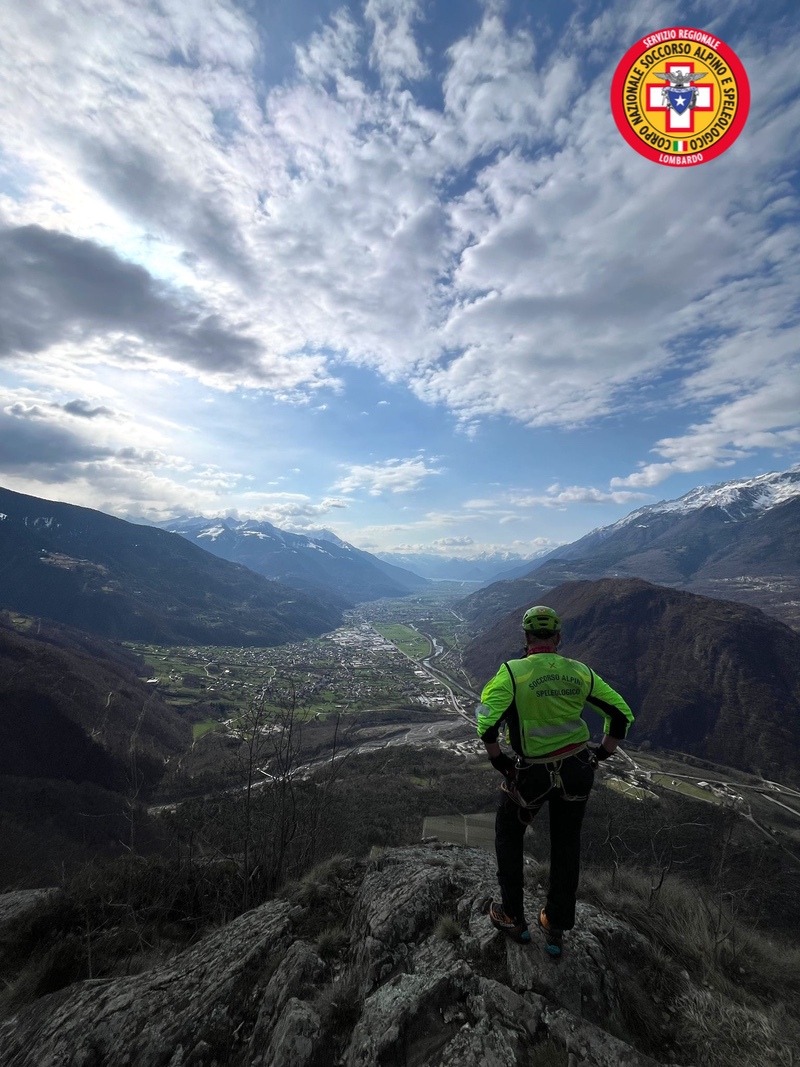 Soccorso alpino in Val Qualido