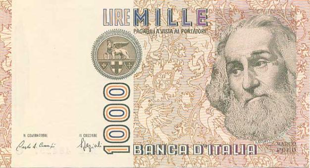 banconote 1000 lire collezionisti