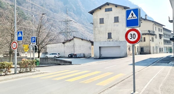 30 kmh il limite di velocità dopo la dogana svizzera