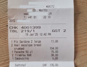 quanto costa mangiare al ristorante in svizzera