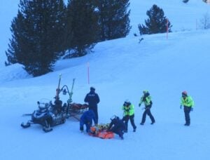 controlli della polizia sulle piste per il carnevale