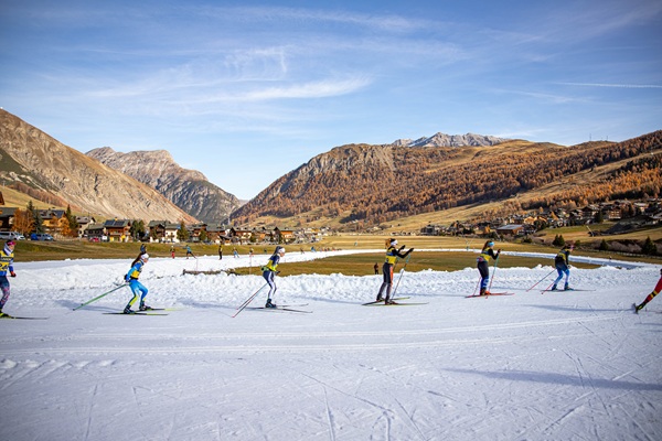 livigno, apre la pista di sci di fondo