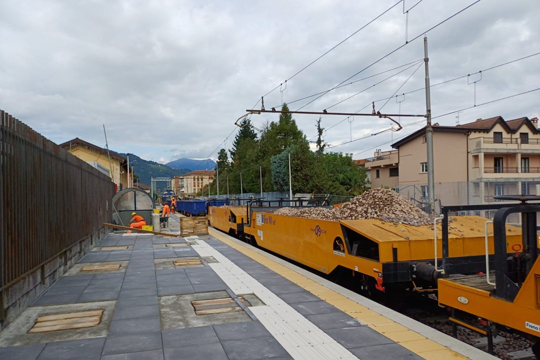 Lavori ferrovia Milano Tirano