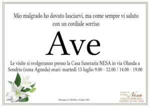 necrologi valtellina