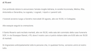 necrologi valtellina