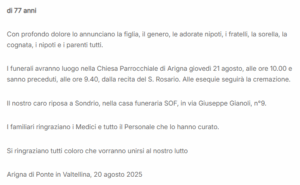 necrologi valtellina
