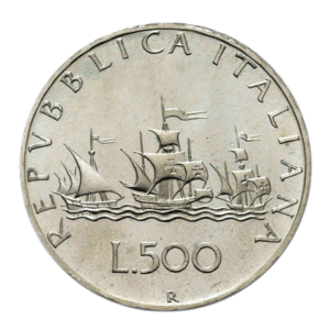 500 lire argento caravelle