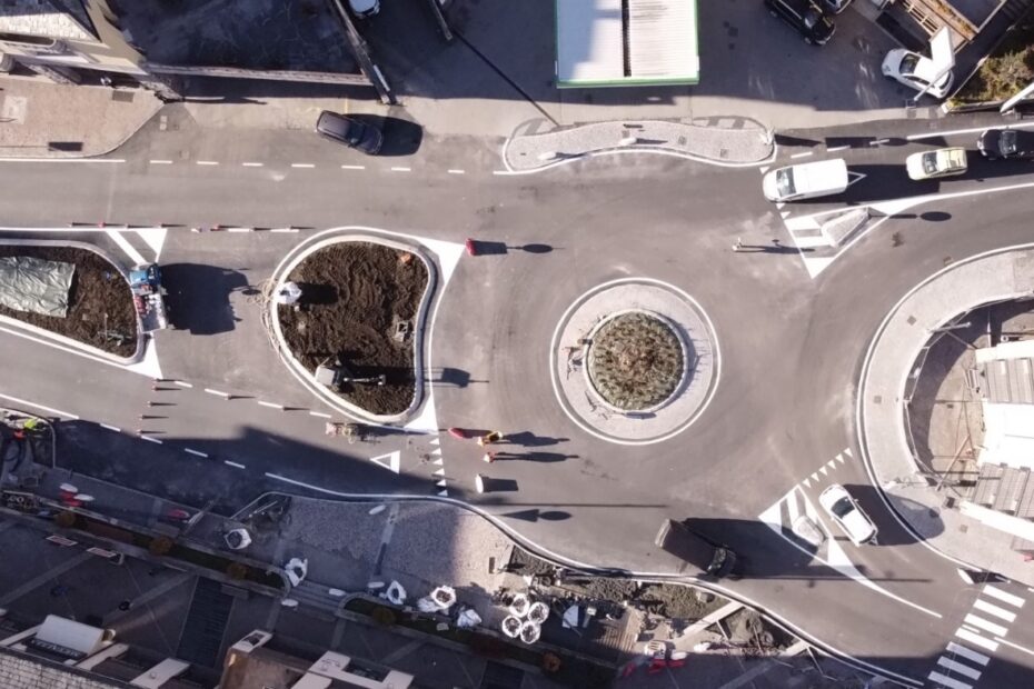 notizie Bormio, completata la nuova rotatoria