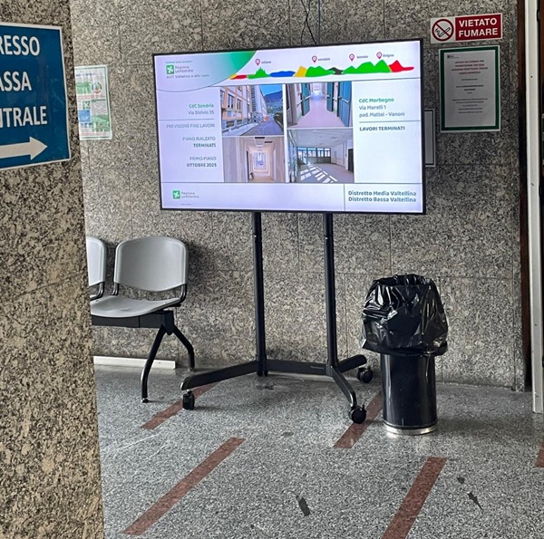 Installati monitor informativi nei Presidi ospedalieri