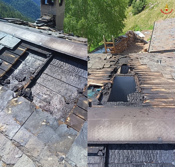 boiler a legna provoca un incendio alla casera dell’alpe lago di albaredo