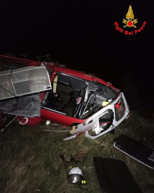 caduto un elicottero privato in val gerola