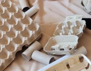 come riciclare i cartoni delle uova