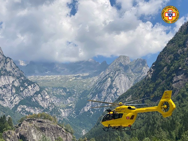 recuperata dall'elisoccorso