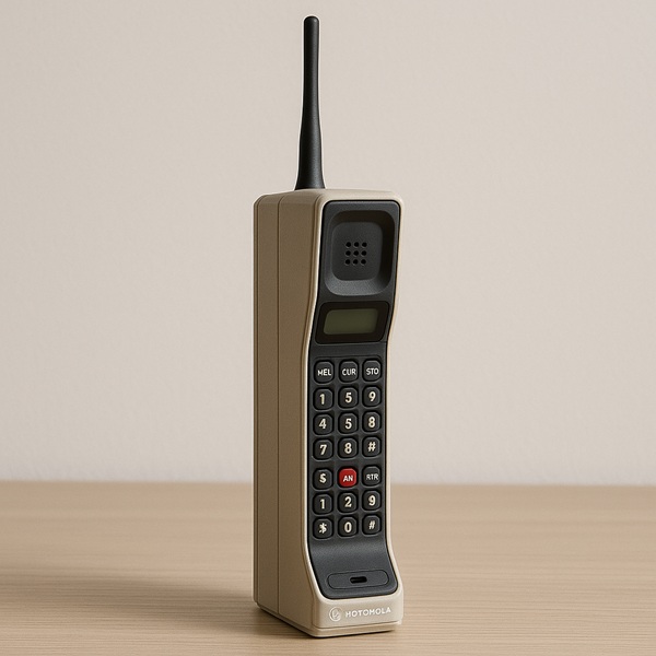 il primo cellulare della storia era grande come un mattone