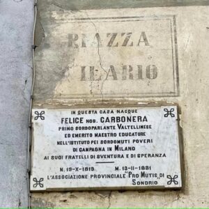 il primo sordoparlante valtellinese