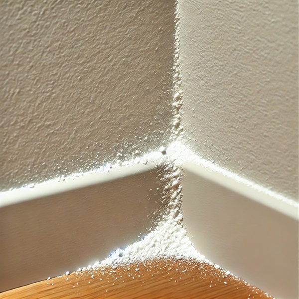 la muffa bianca sui muri è nociva come rimuoverla