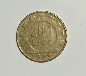 le vecchie monete da 200 lire di valore