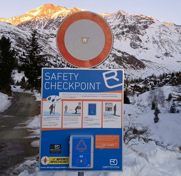 nel parcheggio dei forni il verifica artva