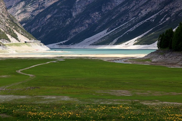 quando il lago di livigno è in secca