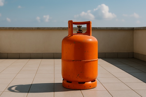 si può tenere la bombola del gas sul terrazzo