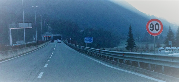 trivio di fuentes statale 36 direzione lecco