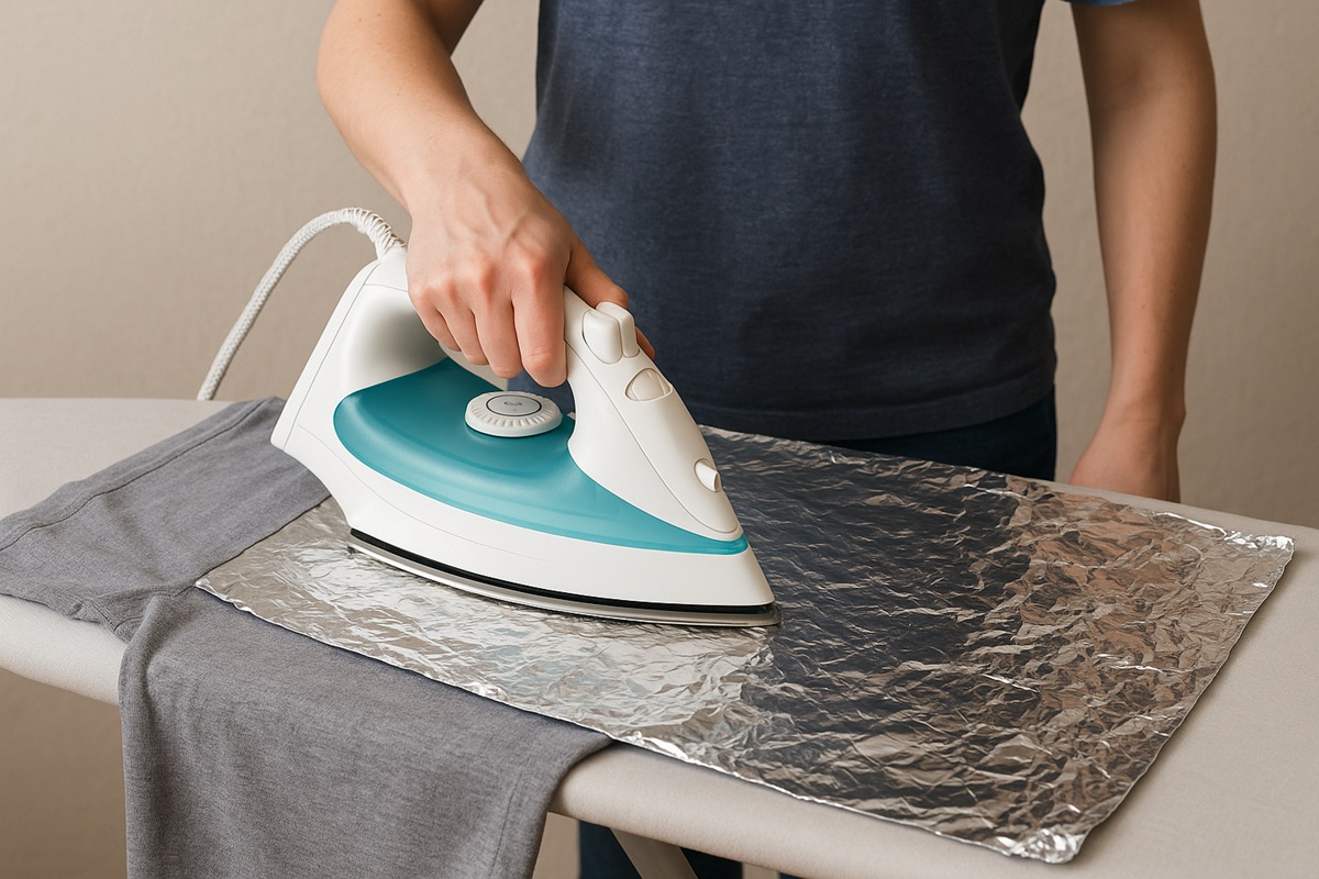 Perché mettere un foglio di alluminio sull’asse da stiro