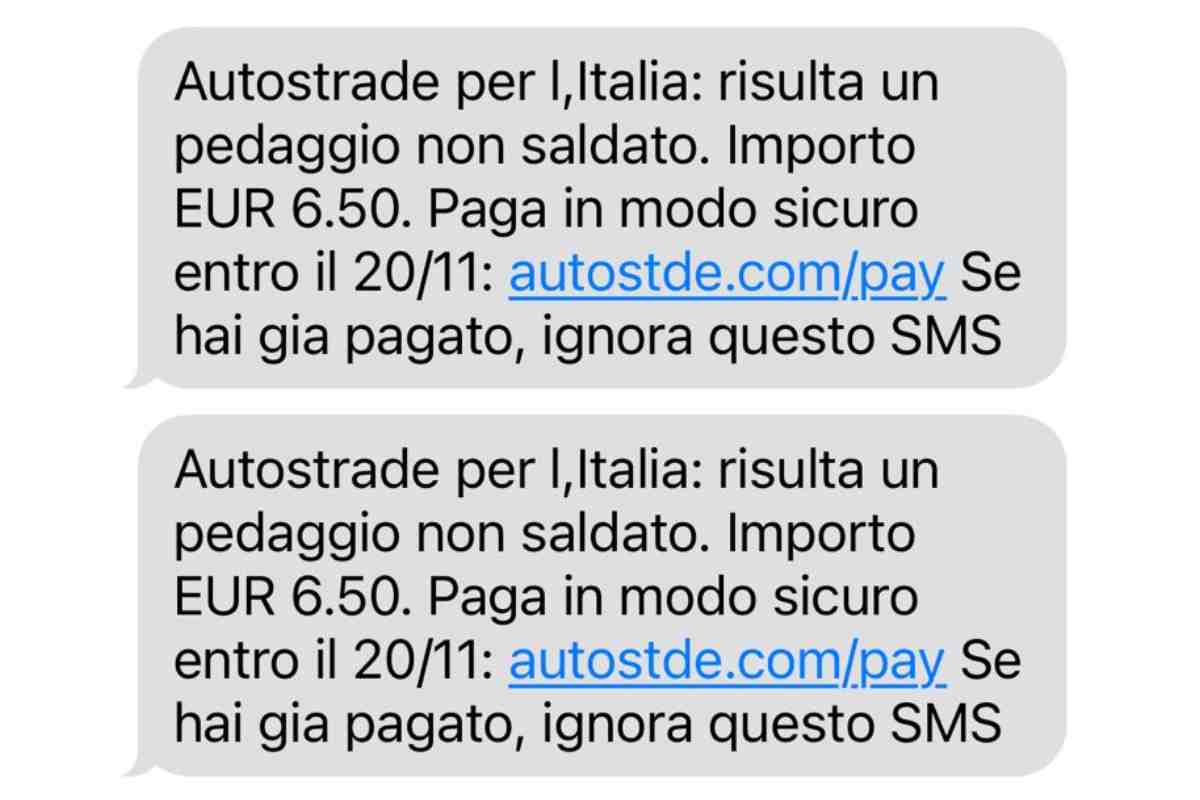sms autostrade SMS autostrade