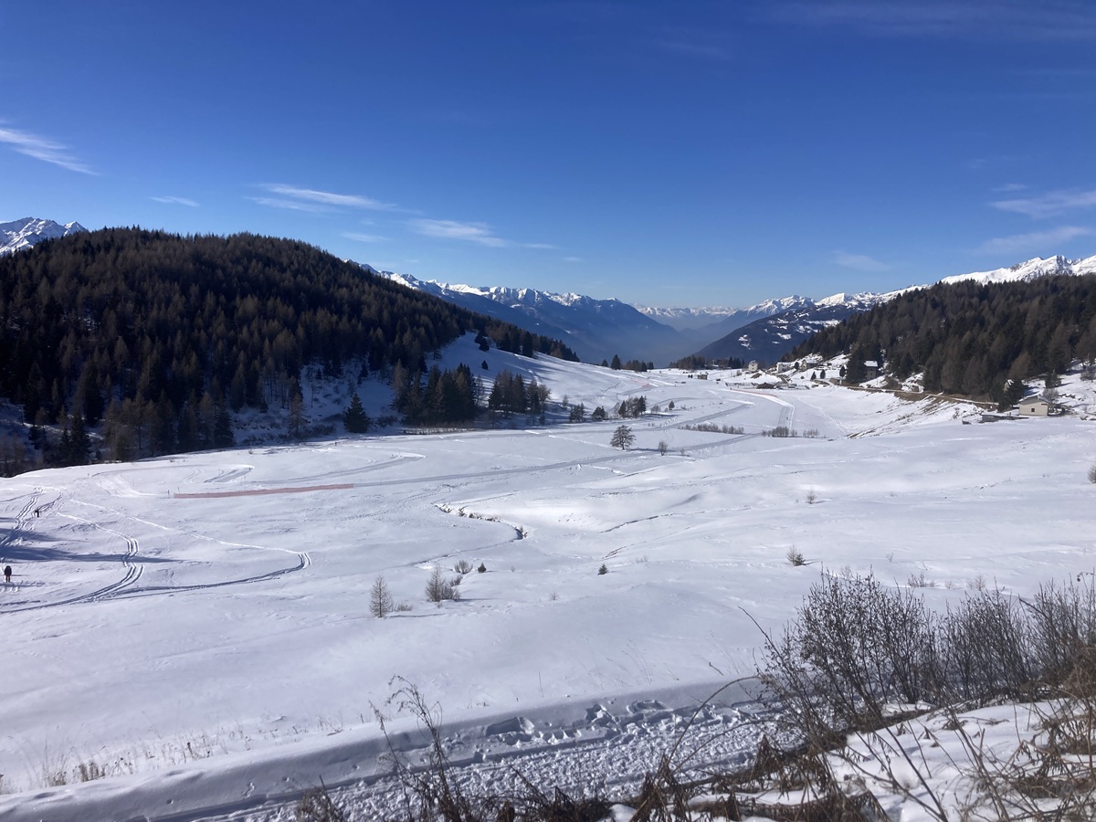 Il borgo poesia in inverno della Valtellina