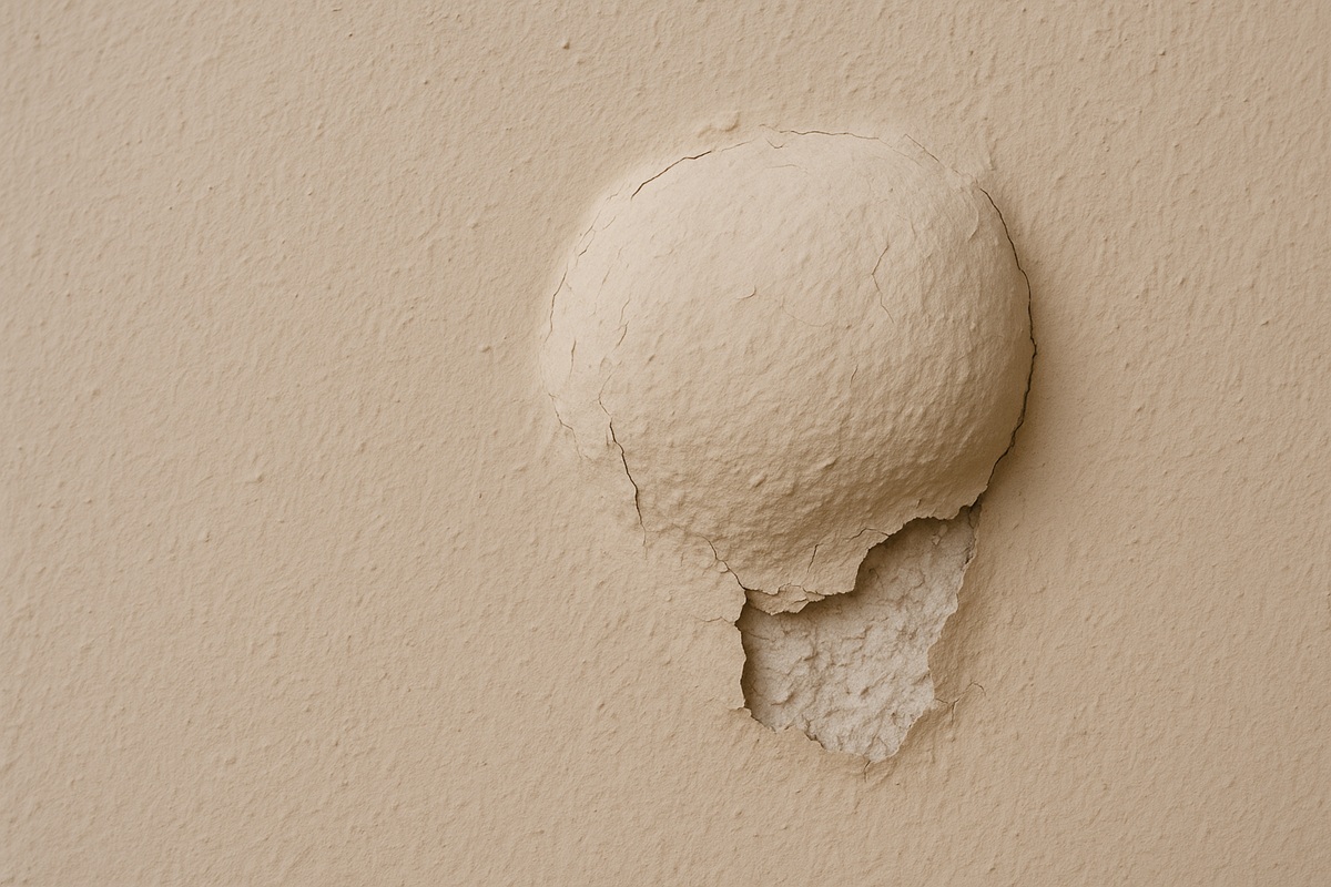 Intonaco che si gonfia: perché succede e come risolvere il problema