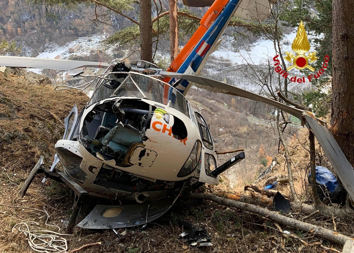 Precipita elicottero a Lanzada una vittima