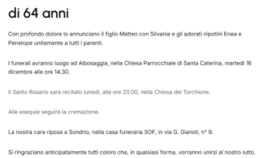 necrologi valtellina