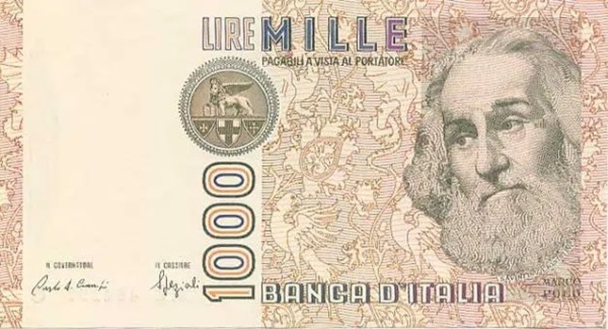 1000 lire Marco Polo rare