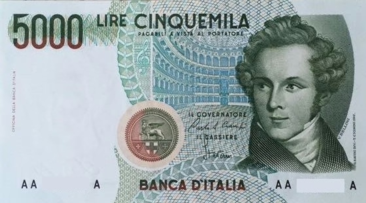 Banconote 5000 Lire Preziose
