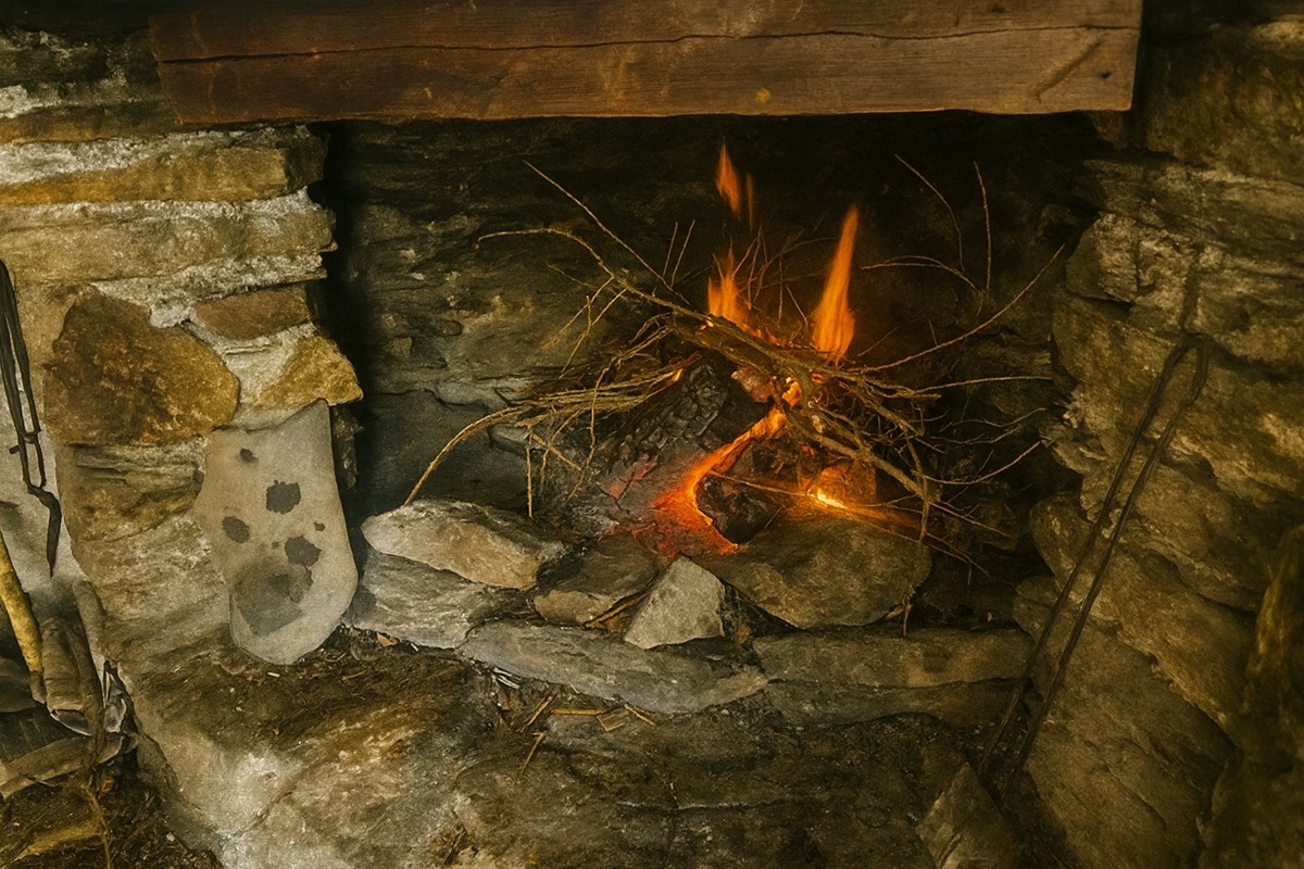 Legna che produce fuliggine