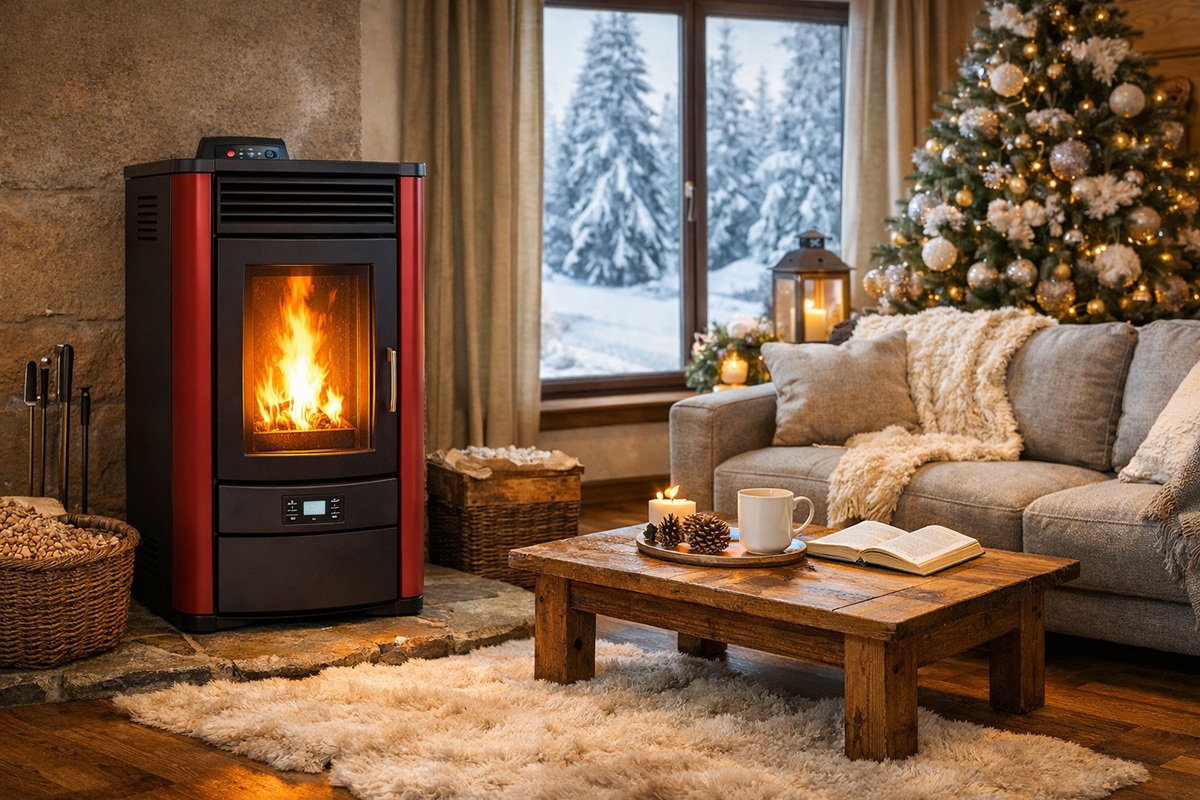 Stufa a pellet ventilata