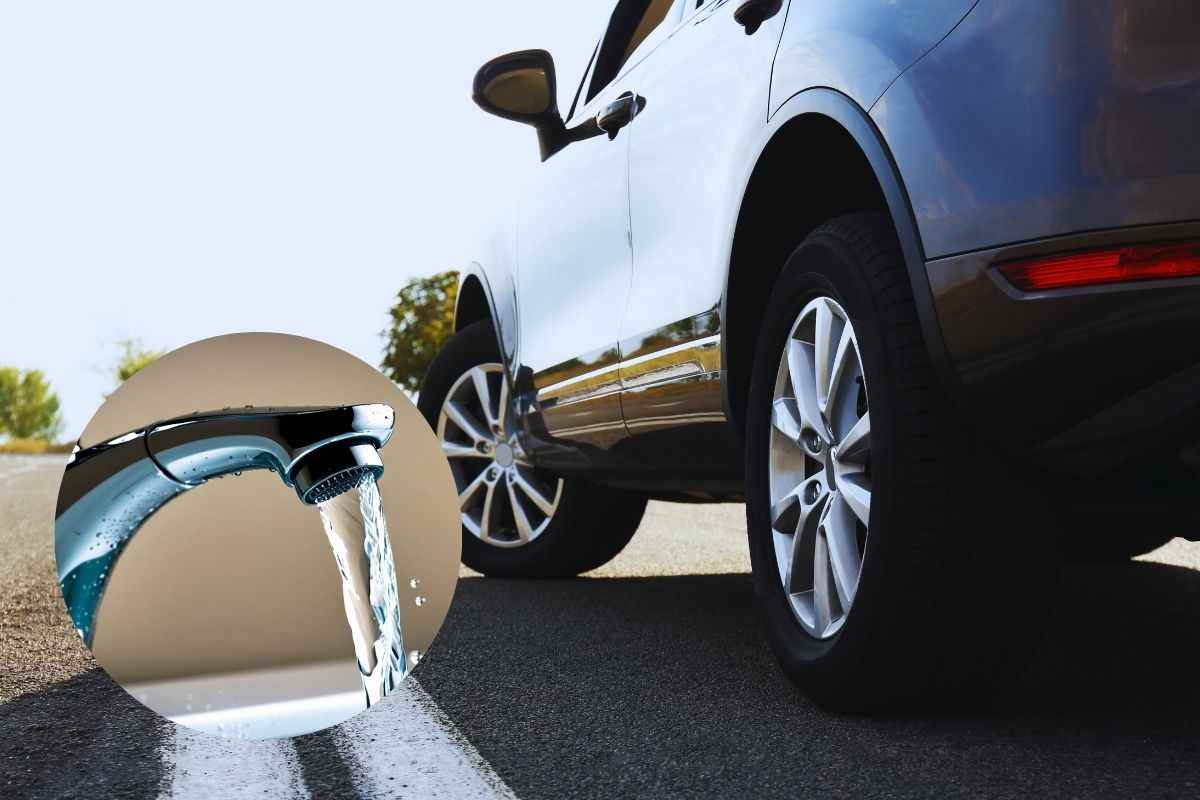 perchè non bisogna usare acqua nell'auto