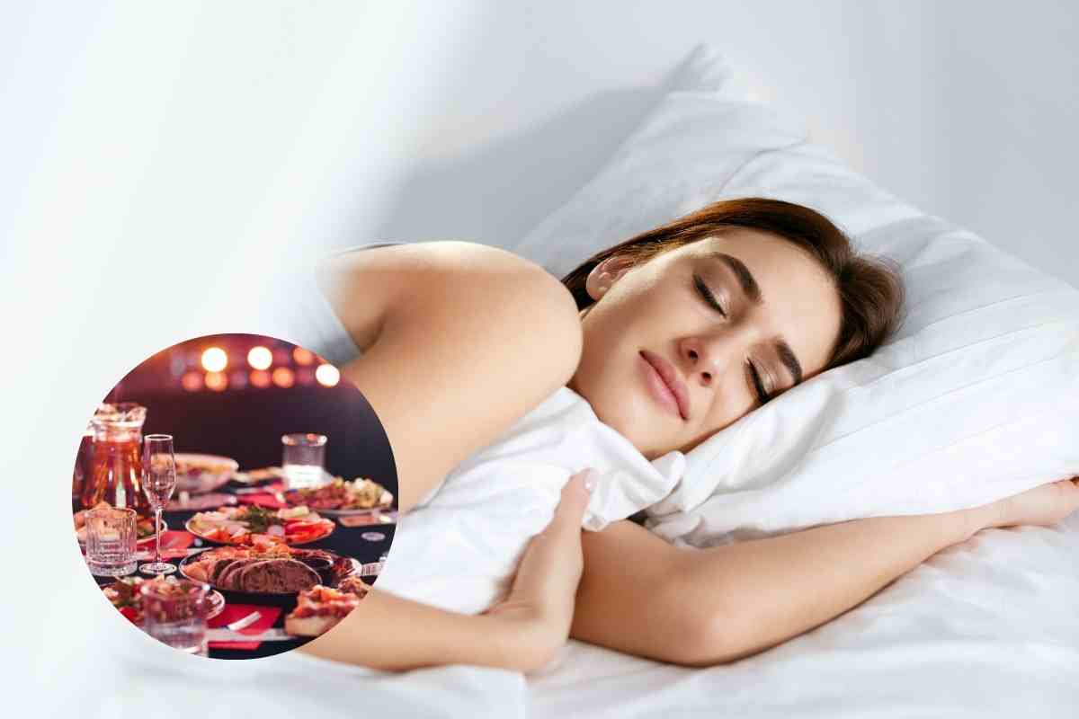 Sonno rigenerante d'inverno, dipende dall'orario della cena