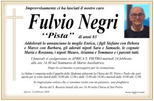 necrologi 23 febbraio