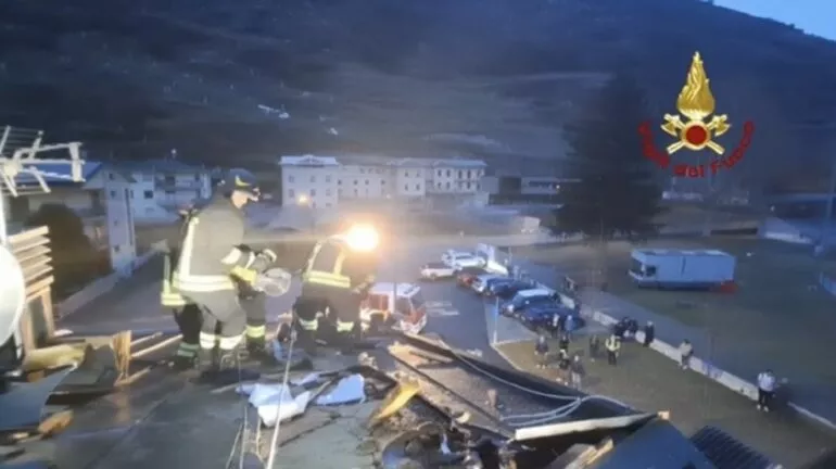 Incendio casa rugby Sondrio