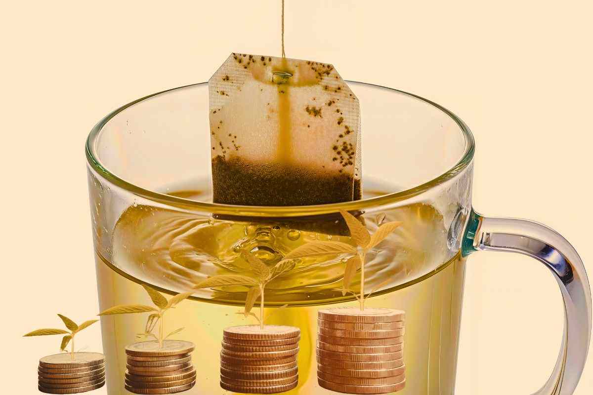 bustine di tè e risparmio