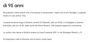 necrologi 23 febbraio