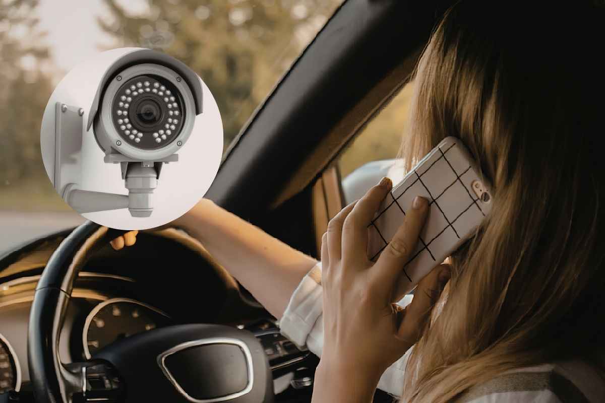 guida con telefono Ti beccano col telefono anche se non vedi la polizia