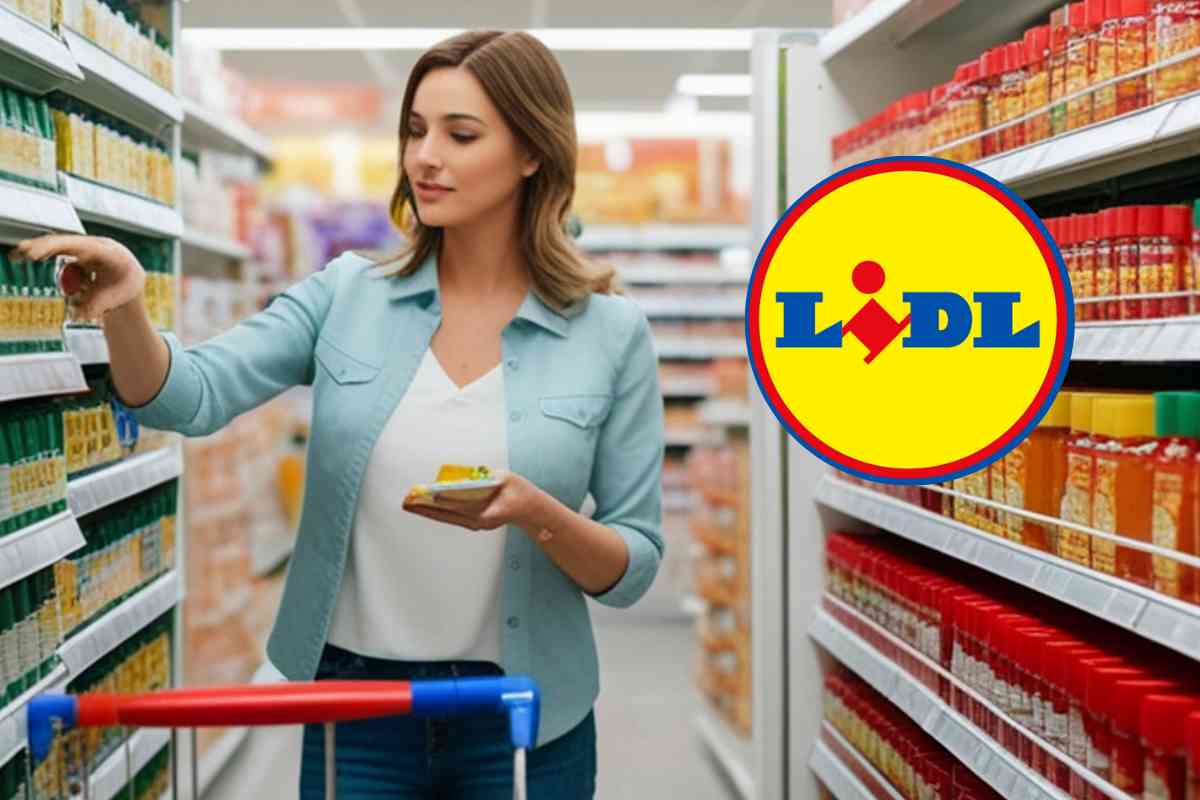 donna spesa supermercato logo lidl