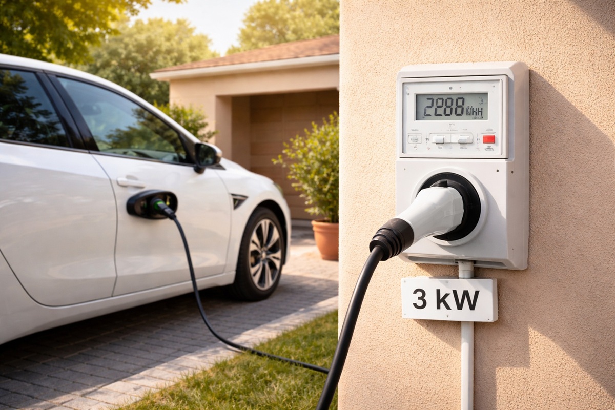 Ricaricare auto elettrica casa