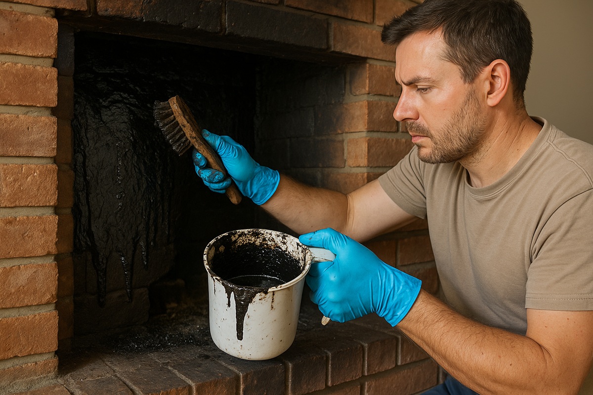 rimuovere catrame canna fumaria