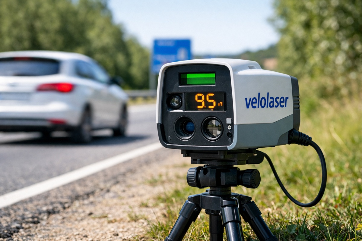 Velolaser in azione sulla strada