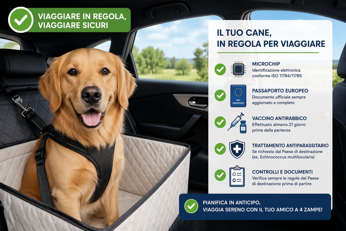 Viaggiare con animali domestici