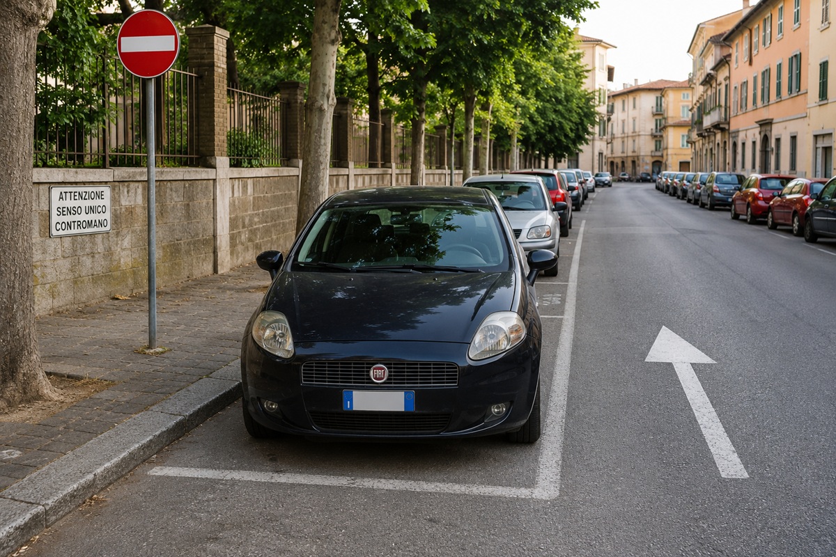Parcheggiare contromano